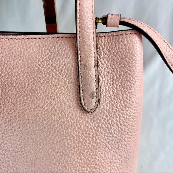 SALVATORE FERRAGAMO Baby Pink Gancini Mini Shopper Tote with dustbag - Picture 3 of 15